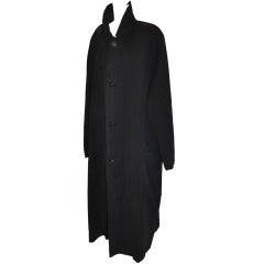 Issey Miyake Men's Black Trench Coat