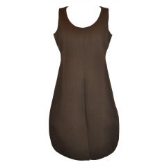 Geoffrey Beene Taupe Scallop-Hem Dress 4