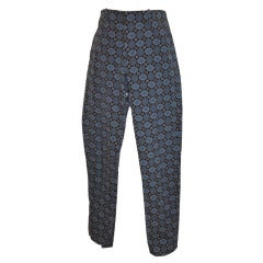 Prada Shades of Blue Print Trousers 9