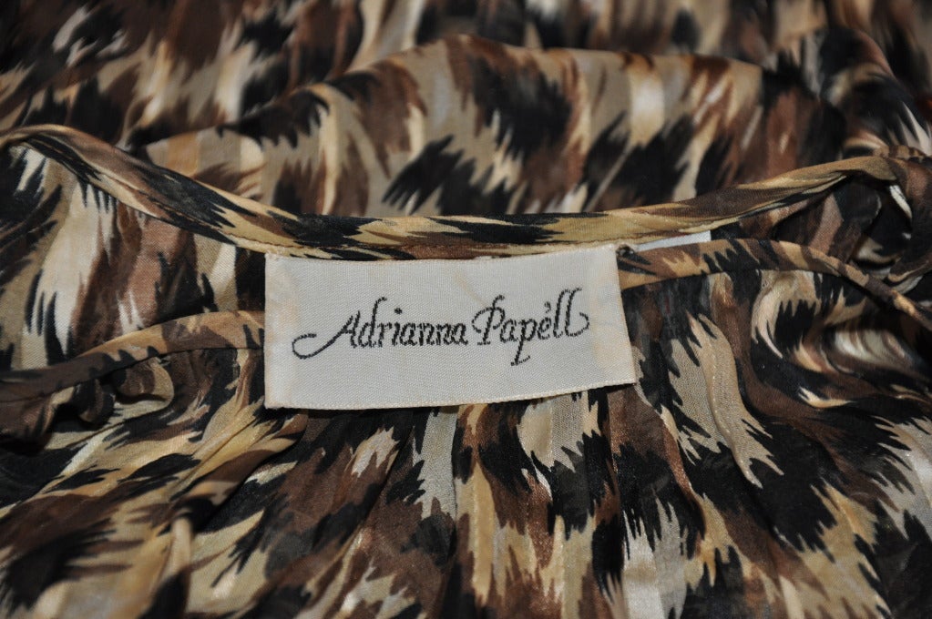 Women's Adrianna Papelli Chiffon Leopard Print Blouse