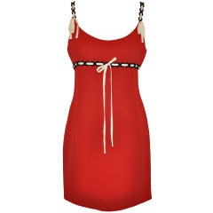 Moschino Red "Bow" Summer Dress