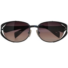 Carmen Marc Valvo Black Hardware Sunglasses