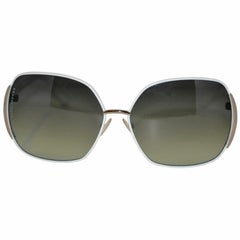 Vintage Marc Jacobs White Hardware-Frame Sunglasses