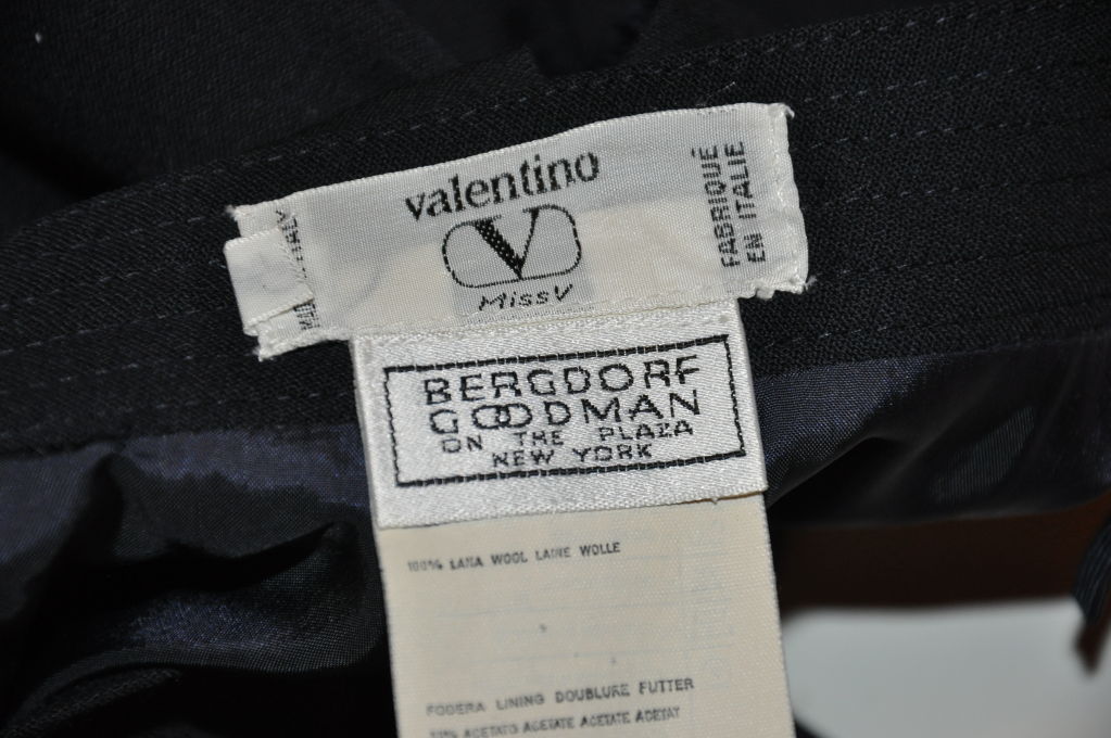 Valentino Black wool skirt 2