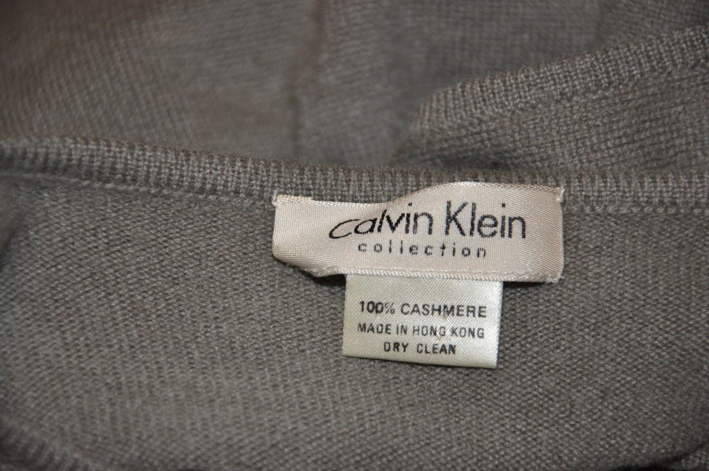Gray Calvin Klein Cashmere Knit Ensemble For Sale