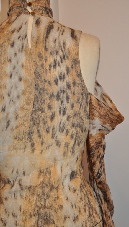 Roberto Cavalli High-neck Stretch Pull-Over In Excellent Condition For Sale In New York, NY