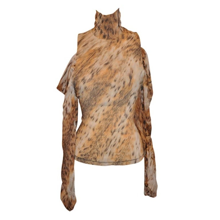 Roberto Cavalli High-neck Stretch Pull-Over For Sale