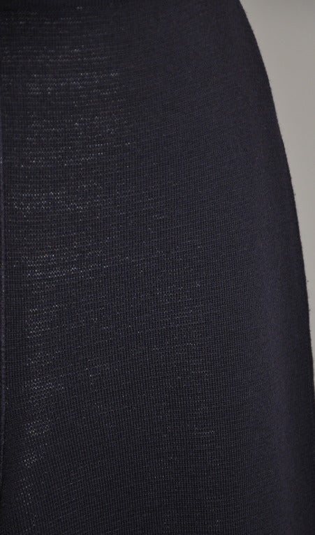 Black Missoni Deep Plum Wool-Blend Knit Trousers For Sale