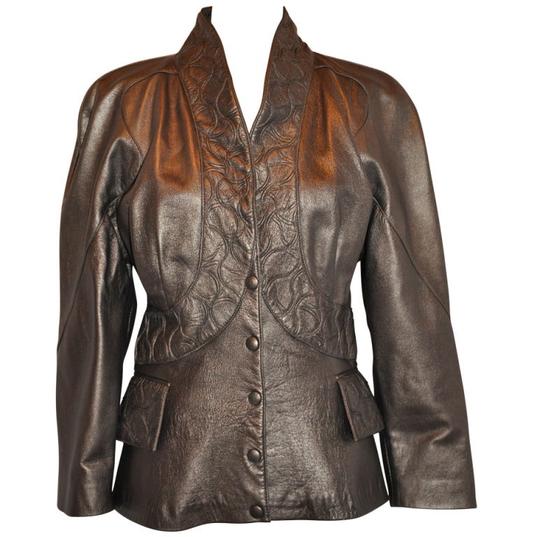 Bronze Lambskin Jacket