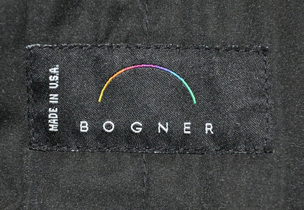 Bogner Black Hooded Zippered Jacket 1