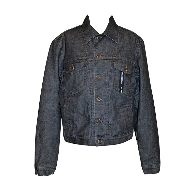 Moschino Men's denim jacket For Sale at 1stDibs | moschino jean jacket ...