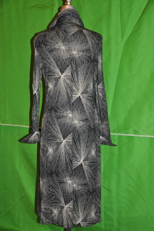 Gray Diane Von Furstenberg 'Starburst' Shirt Dress