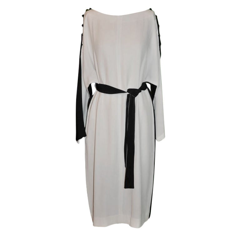 Donald Brooks Black & White tunic dress For Sale