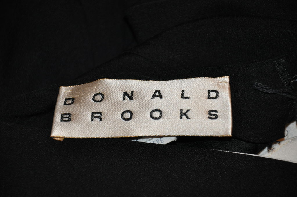Donald Brooks Black & White tunic dress In Good Condition For Sale In New York, NY
