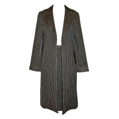 Retro Possible Norman Norell Metallic black & Gold stripe suit