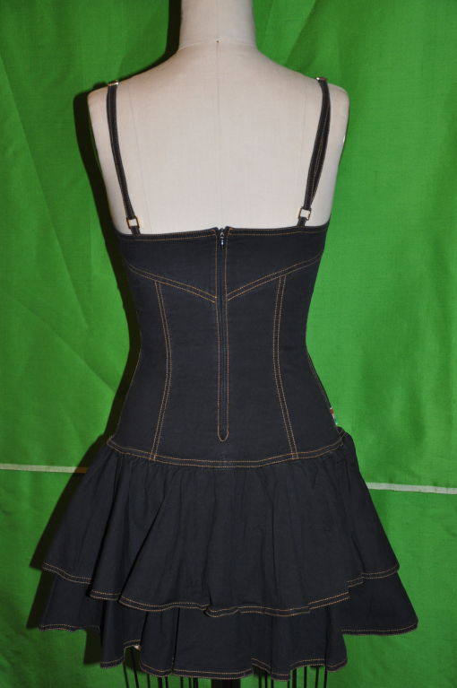 Vestido bustier Moschino Negro en venta