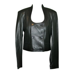 Retro Michael Hoban for North Beach Leather crop leather jacket