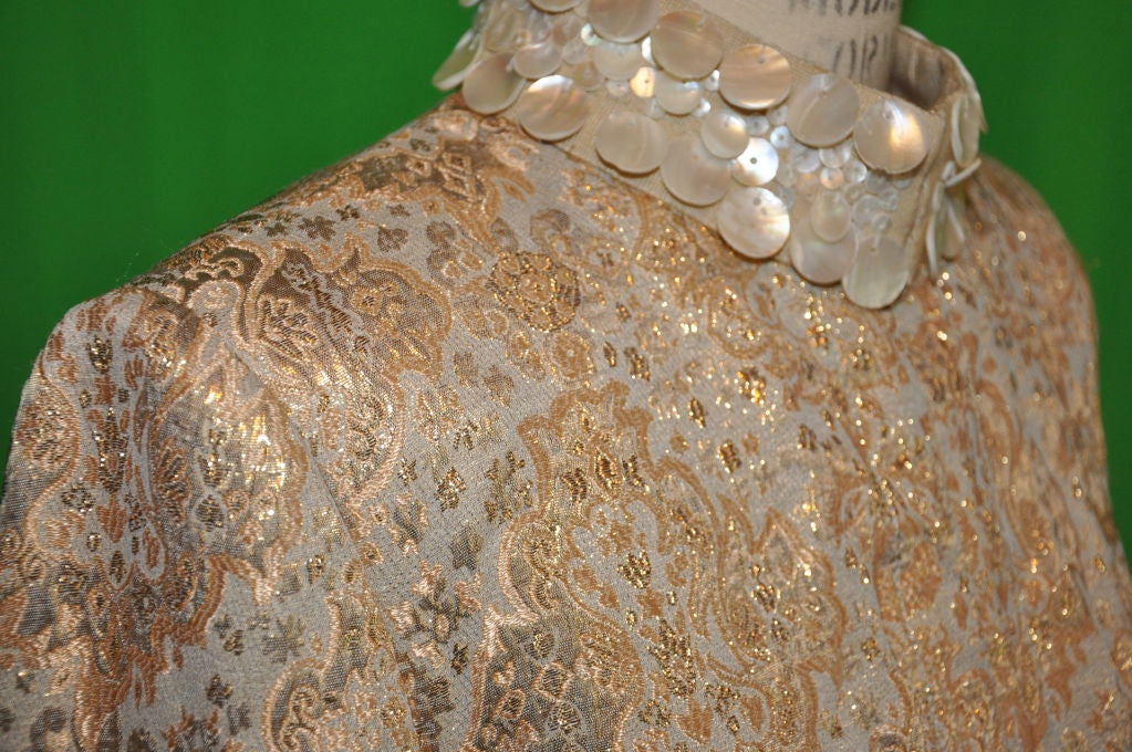 Dolce & Gabbana - Veste de soirée en brocart doré en vente 1