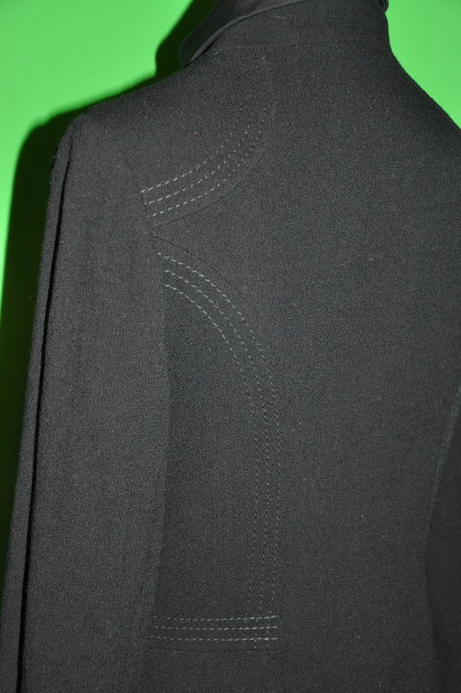 Women's Christian Lacroix black crepe jacket For Sale
