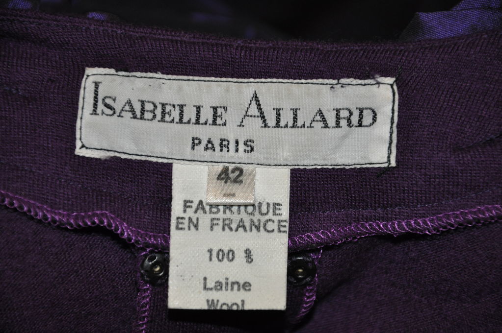 Isabelle Allard Body-hugging Pouf-Pouf wool jersey dress In Good Condition In New York, NY