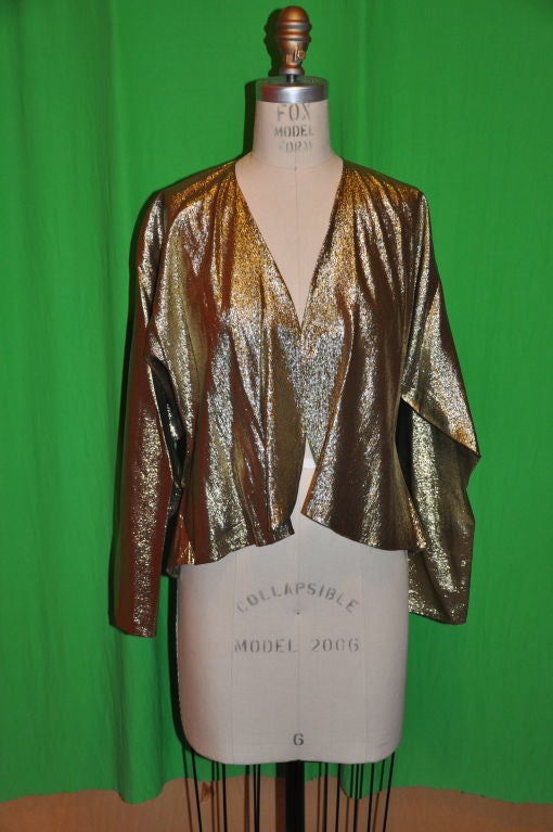 gold lame bodysuit