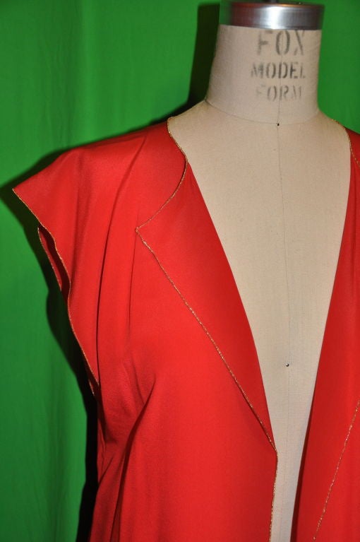 Women's or Men's Rare Zoran crepe-de chine tunic For Sale