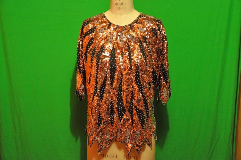 disco sequin top