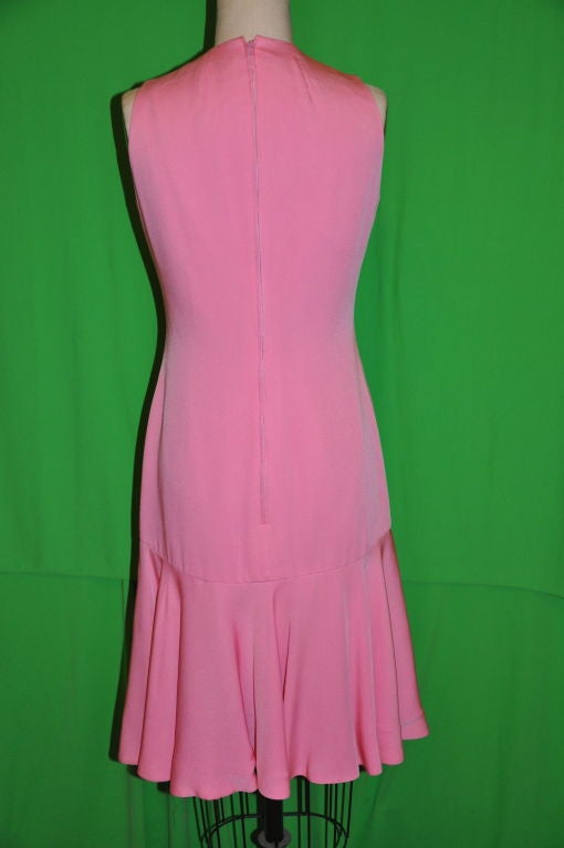 Mollie Parnis 'Boutique' Pink silk dress 2