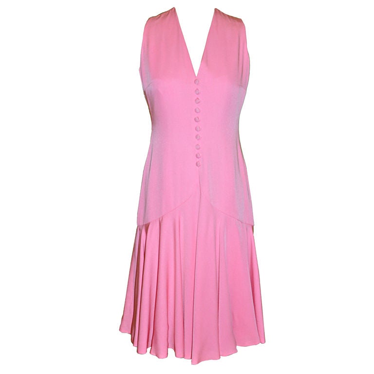 Mollie Parnis 'Boutique' Pink silk dress