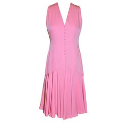 Vintage Mollie Parnis 'Boutique' Pink silk dress