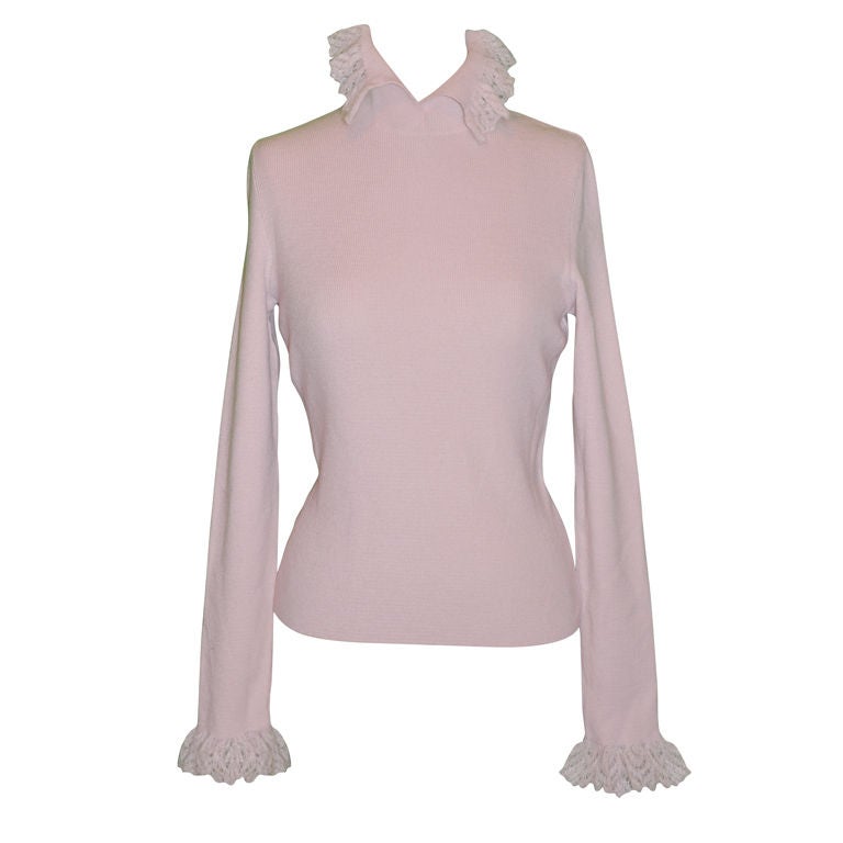 Moschino powdered pink sweater