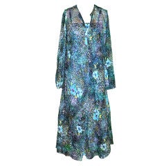 Pauline Trigere multi-colored two-piece Caftan set 2