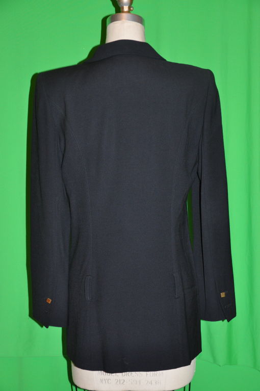 Claude Montana Black with gold embellishment jacket In Good Condition For Sale In New York, NY