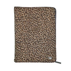 Vintage Bottega Veneta leopard print agenda with leather trim