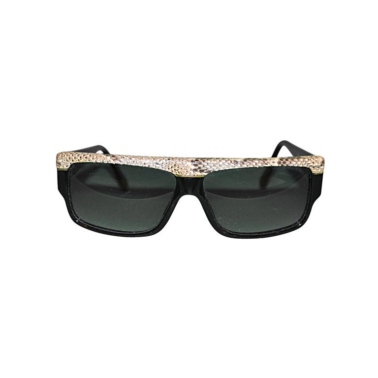 Emmanuelle Khanh snake detail sunglasses