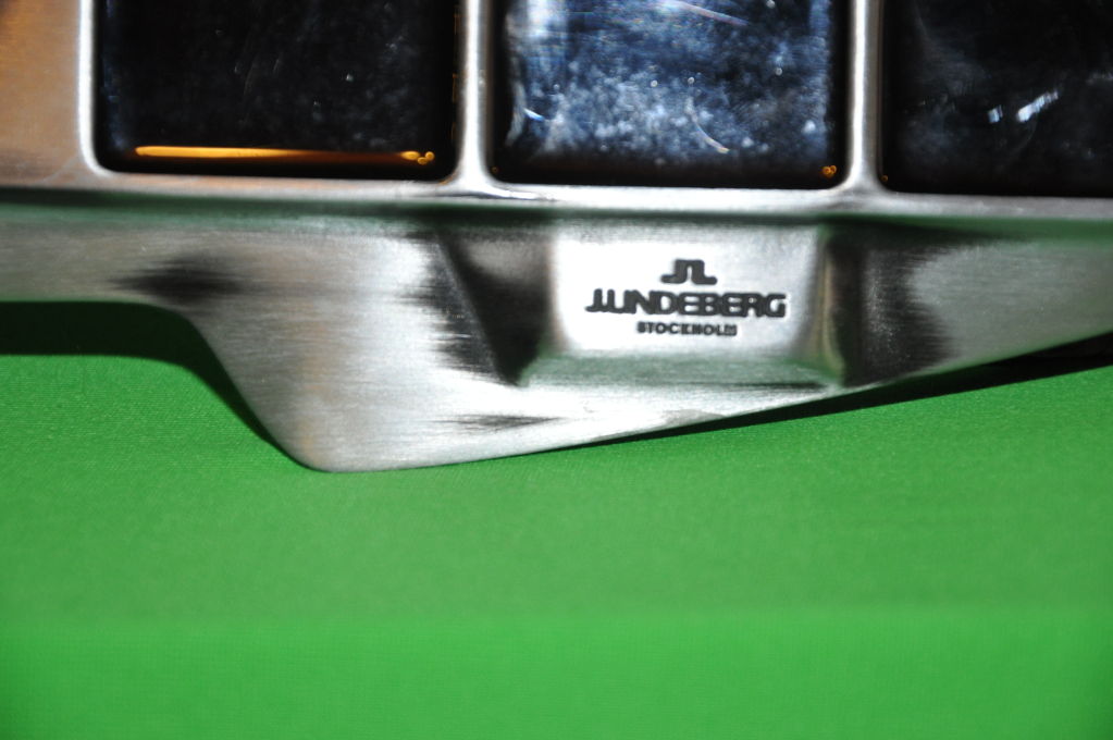 J. Linderberg Cinturón de cuero repujado Guymetal en Bueno estado para la venta en New York, NY