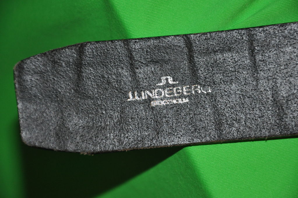 J. Linderberg Cinturón de cuero repujado Guymetal en venta 1