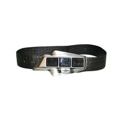 Ceinture en cuir gaufré J. Linderberg Guymetal