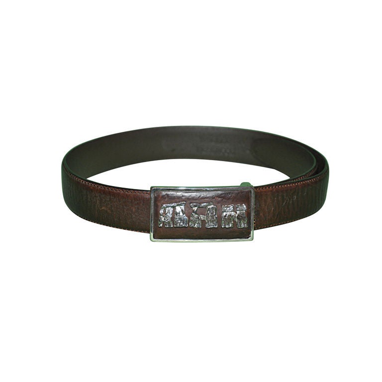 Vivienne Westwood "Man" leather belt For Sale