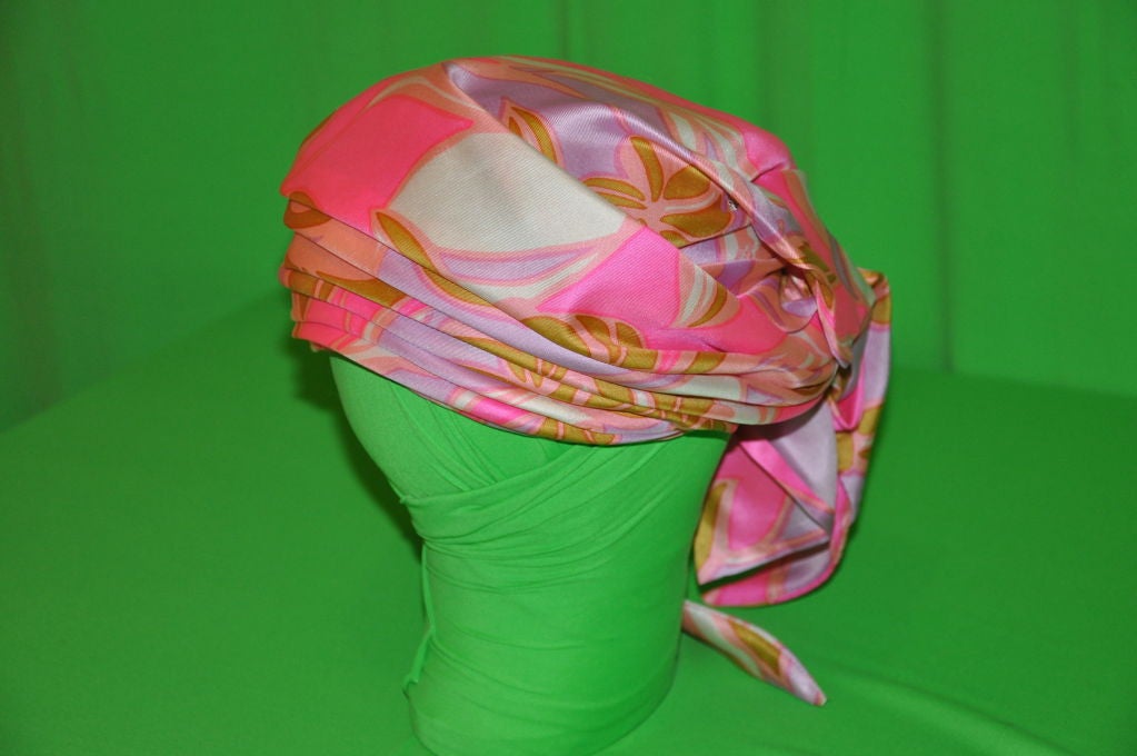 Set of muticolored silk turbans 1