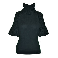 Fendi Black wool turtleneck sweater