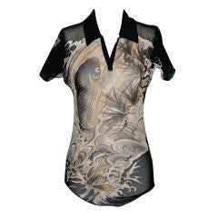 Jean Paul Gaultier "Fish" netted pullover 1