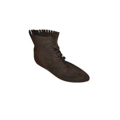 Vintage Ferragamo Coco brown suede ankle boots