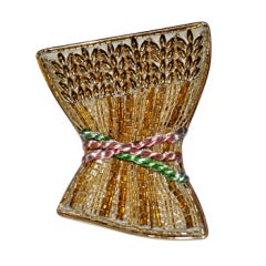 Vintage Extremely Rare Lesage "Corn Crops" Brooch