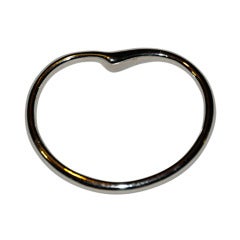 Rare Halston silver "Heart" bracelet 8