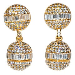 Christian Dior rhinestone earclips 11