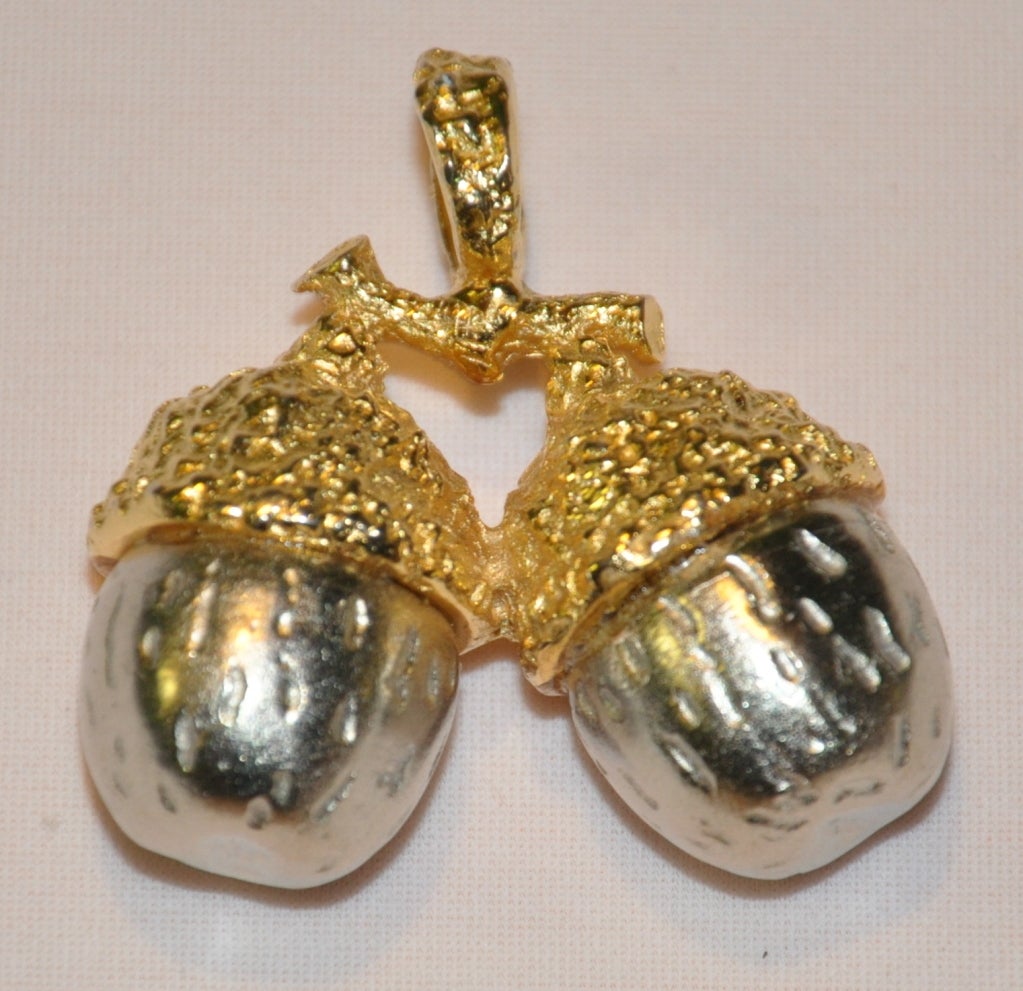 Signed Kenneth Lane "Egg Corn" pendant