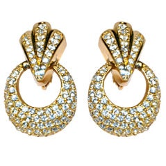 Christian Dior rhinestone clip-on earrings 2