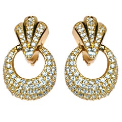 Christian Dior rhinestone clip-on earrings