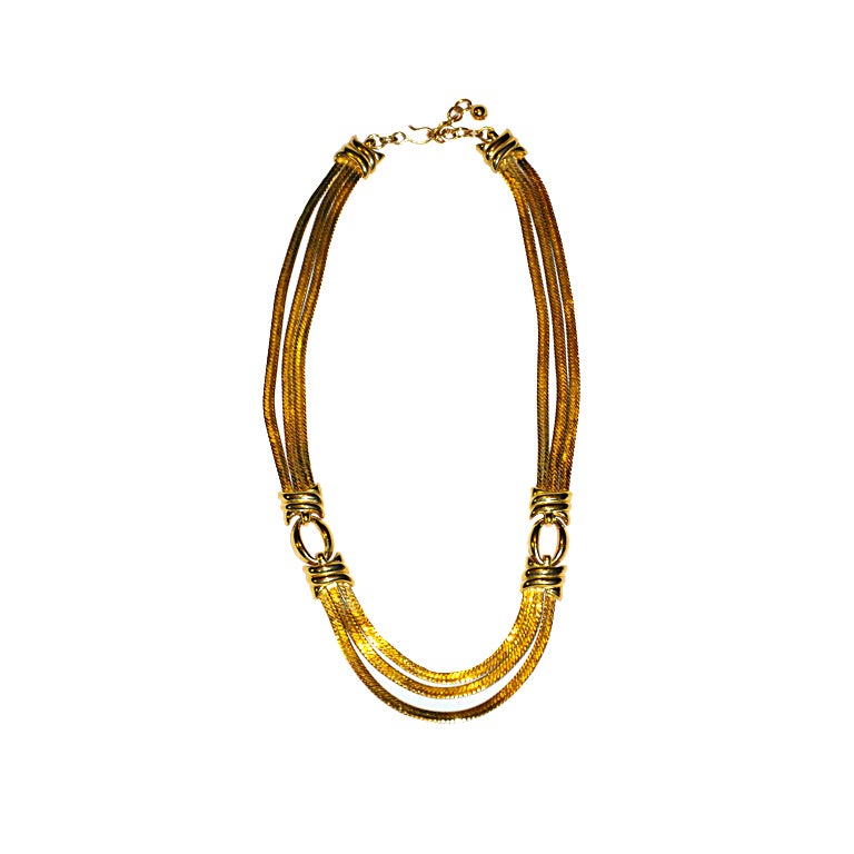 Collana Monet in oro lucido